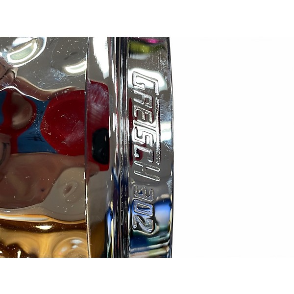 Used Gretsch Drums 6.5X14 hammered chrome over brass chrome Drum