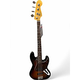 Used 2015 Fender American Standard Jazz Bass 3 Color Sunburst Electric Bass Guitar