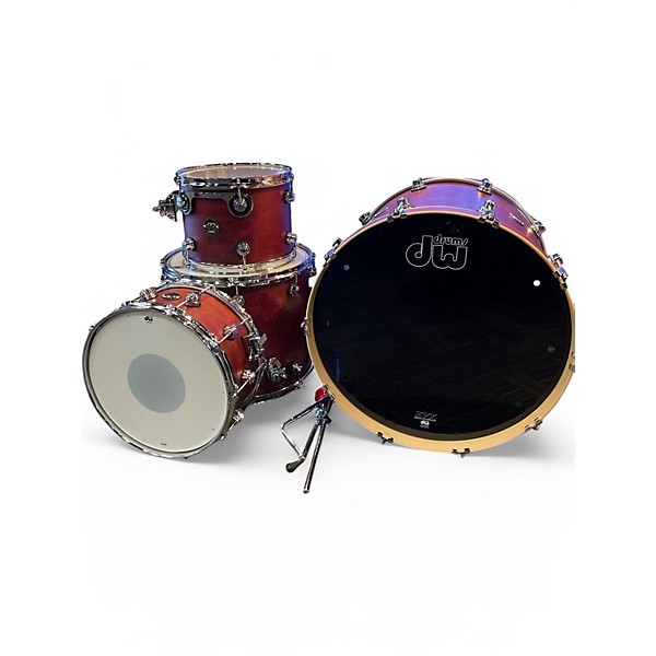 Used DW 4 Piece Performance Series Tobacco Stain Oil Drum Kit,Specials : American Fashion Style Bags On Sale