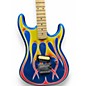Used Kramer Baretta Hot Rod Blue Sparkle With Flames Solid Body Electric Guitar