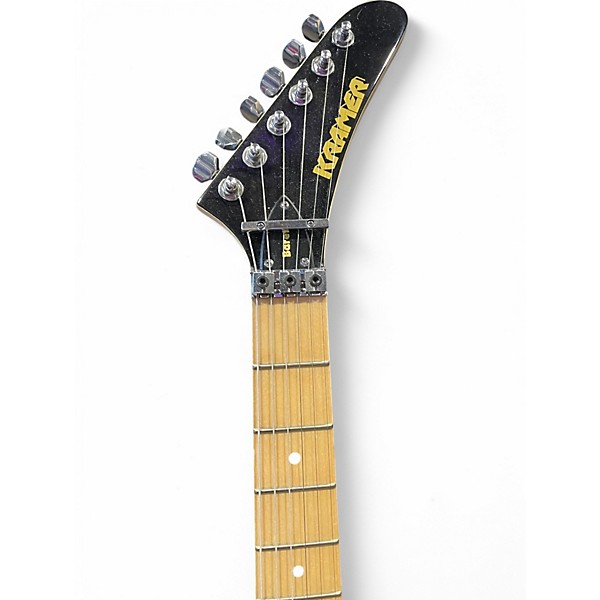 Used Kramer Baretta Hot Rod Blue Sparkle With Flames Solid Body Electric Guitar