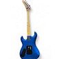 Used Kramer Baretta Hot Rod Blue Sparkle With Flames Solid Body Electric Guitar