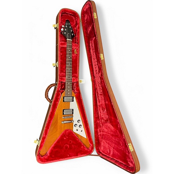 Used Gibson Flying V Antique Natural Solid Body Electric Guitar