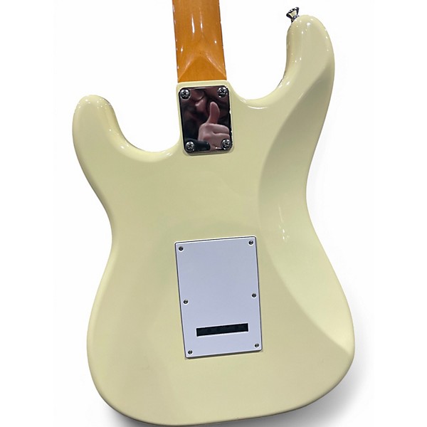Used Vintage V6 Reissued Series Vintage White Solid Body Electric Guitar
