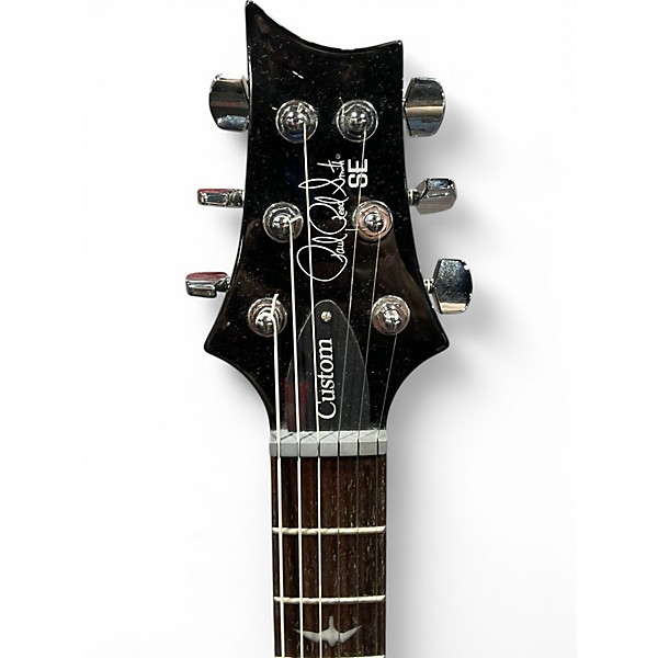 Used PRS SE Custom 22 Semi-Hollowbody Trans Black Hollow Body Electric Guitar