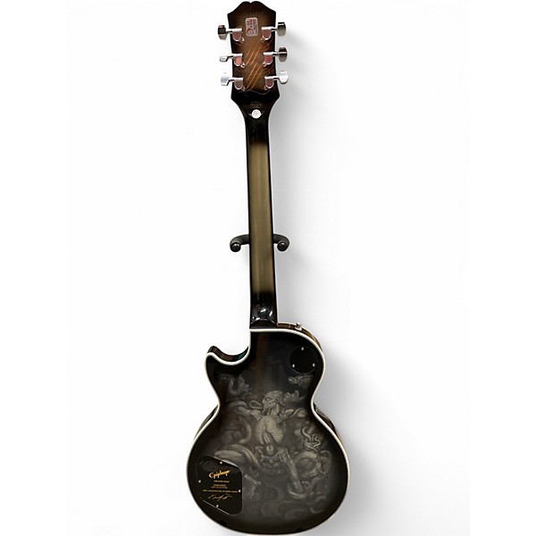 Used Epiphone Adam Jones Les Paul Custom Silverburst Solid Body Electric Guitar