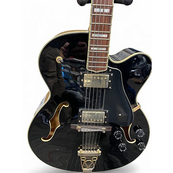 Used Oscar Schmidt OE40B Black Hollow Body Electric Guitar