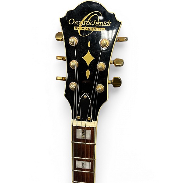 Used Oscar Schmidt OE40B Black Hollow Body Electric Guitar