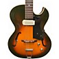 Vintage 1959 Guild Slim Jim T-100 3 Color Sunburst Hollow Body Electric Guitar