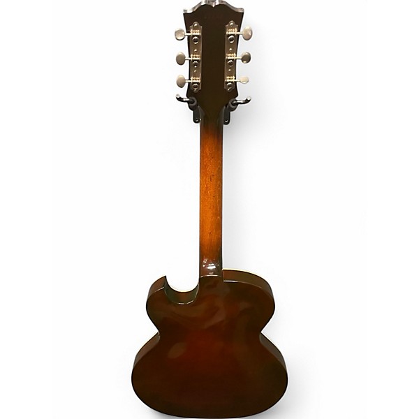 Vintage 1959 Guild Slim Jim T-100 3 Color Sunburst Hollow Body Electric Guitar