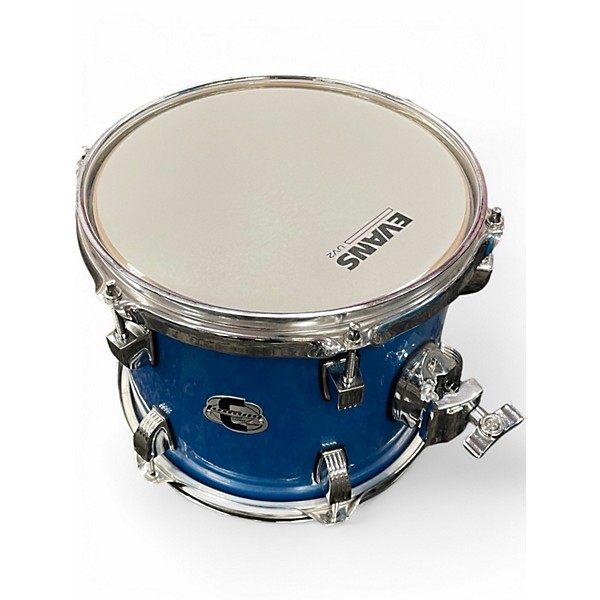 Used Ludwig 5 Piece EVOLUTION MAPLE BLUE SPARKLE BLUE Drum Kit
