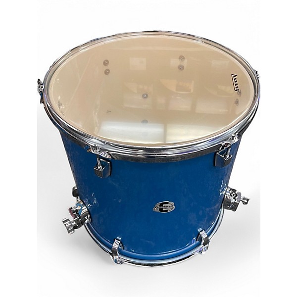 Used Ludwig 5 Piece EVOLUTION MAPLE BLUE SPARKLE BLUE Drum Kit