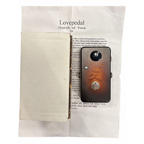 Used Lovepedal Lil China COT 50 Sunburst Hand Wired Effect Pedal