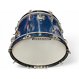 Used 1968 Ludwig 4 Piece Professional Drum Set Blue Sparkle Drum Kit