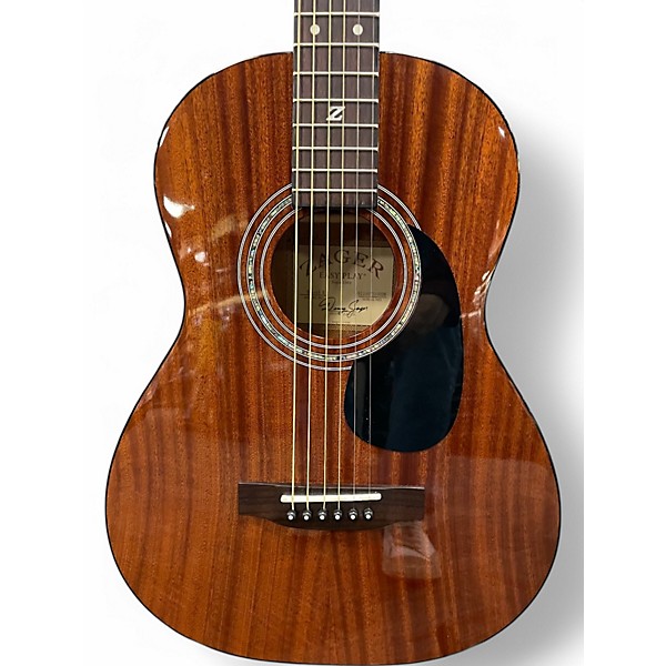 Used Zager TRAVEL E Natural Acoustic Electric Guitar