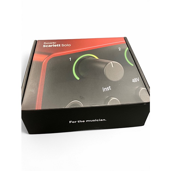 Used 2023 Focusrite scarlett solo 4th gen Audio Interface