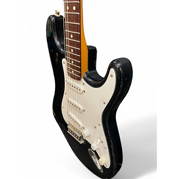 Used Squier MIM Stratocaster Black Solid Body Electric Guitar