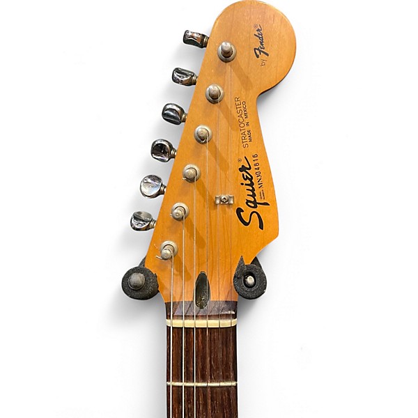 Used Squier MIM Stratocaster Black Solid Body Electric Guitar