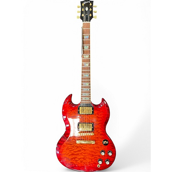 Used Gibson SG Elegant Red Solid Body Electric Guitar,Specials : American Fashion Style Bags On Sale
