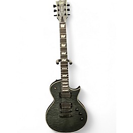 Used 2015 Esp Ltd Eclipse 40th Anniversary See Thru Black Satin Solid Body Electric Guitar