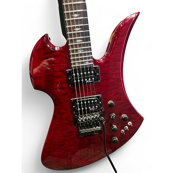 Used B.C. Rich Mockingbird STC Trans Red Solid Body Electric Guitar
