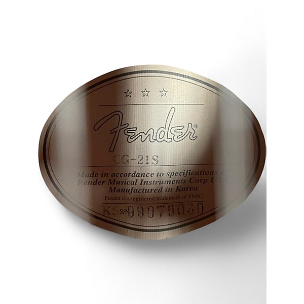 Used Fender cg s1 Natural Classical Acoustic Guitar