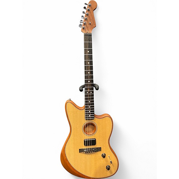 Used Fender Acoustasonic Jazzmaster Natural Acoustic Electric Guitar