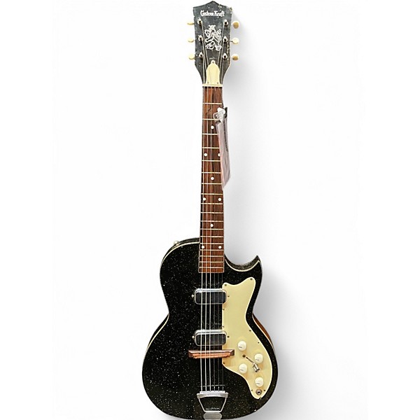 Vintage 1960s Kay CUSTOM KRAF MIDNIGHT SPECIAL SPARKLE BLACK Hollow Body Electric Guitar