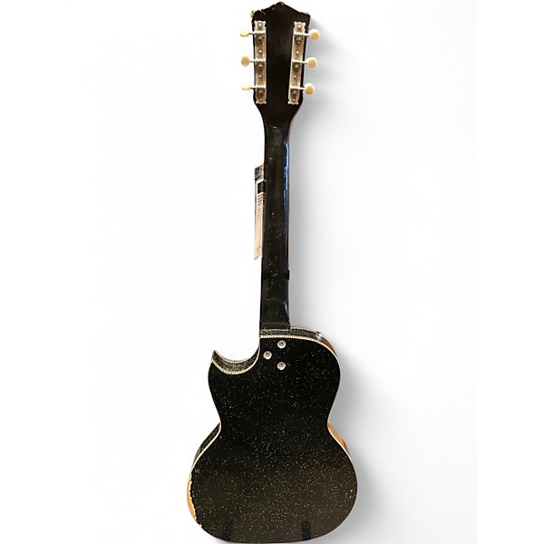 Vintage 1960s Kay CUSTOM KRAF MIDNIGHT SPECIAL SPARKLE BLACK Hollow Body Electric Guitar