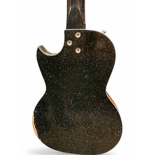 Vintage 1960s Kay CUSTOM KRAF MIDNIGHT SPECIAL SPARKLE BLACK Hollow Body Electric Guitar