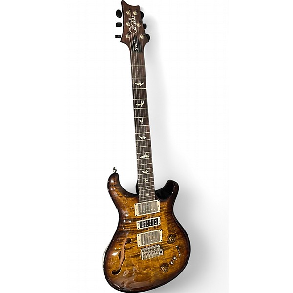 Used 2023 PRS Special 22 Black and Gold Hollow Body Electric Guitar
