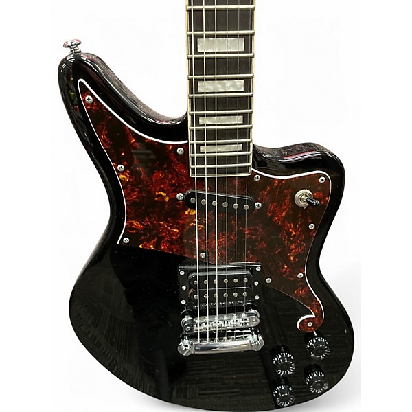 Used D'Angelico PREMIER BEDFORD Black Solid Body Electric Guitar