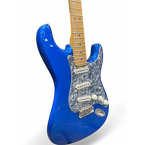 Used 2003 Fender American Standard Stratocaster Blue Solid Body Electric Guitar