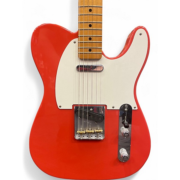 Used 2019 Fender Vintera 50s Telecaster Fiesta Red Solid Body Electric Guitar