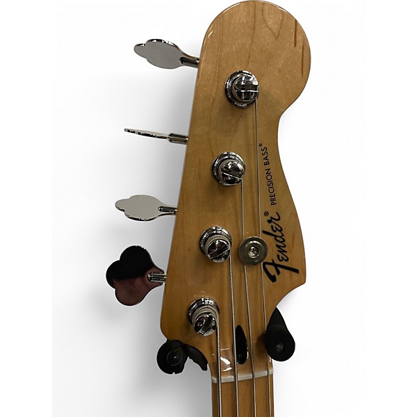 Used 2016 Fender Player Precision Bass Black Electric Bass Guitar