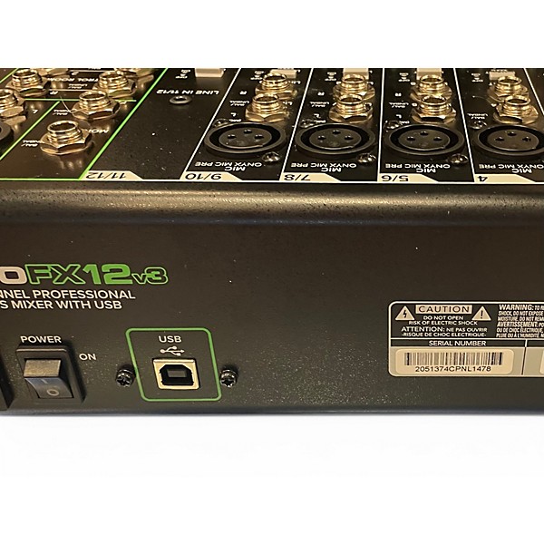 Used Mackie PROFX12V3 Unpowered Mixer