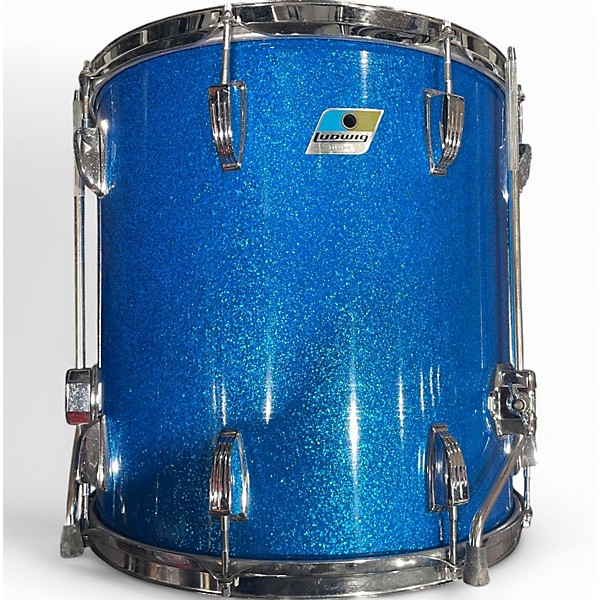 Vintage 1971 Ludwig 5 Piece Pro Beat BLUE SPARKLE Drum Kit