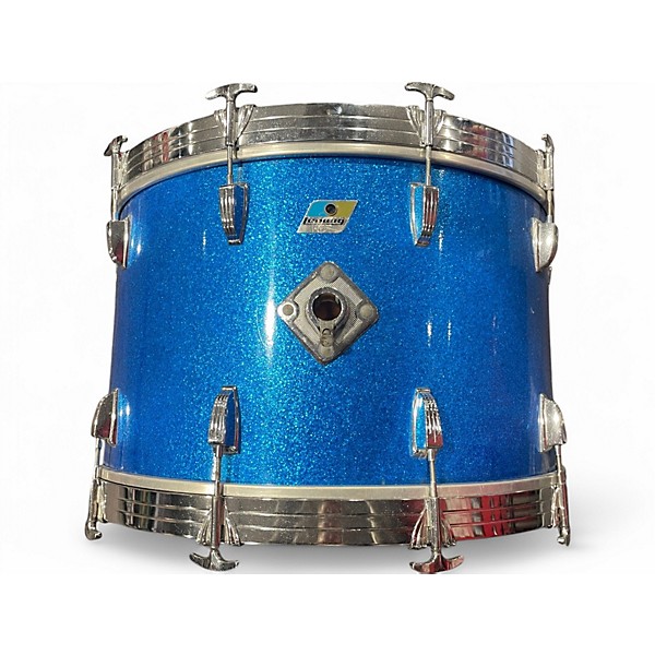 Vintage 1971 Ludwig 5 Piece Pro Beat BLUE SPARKLE Drum Kit