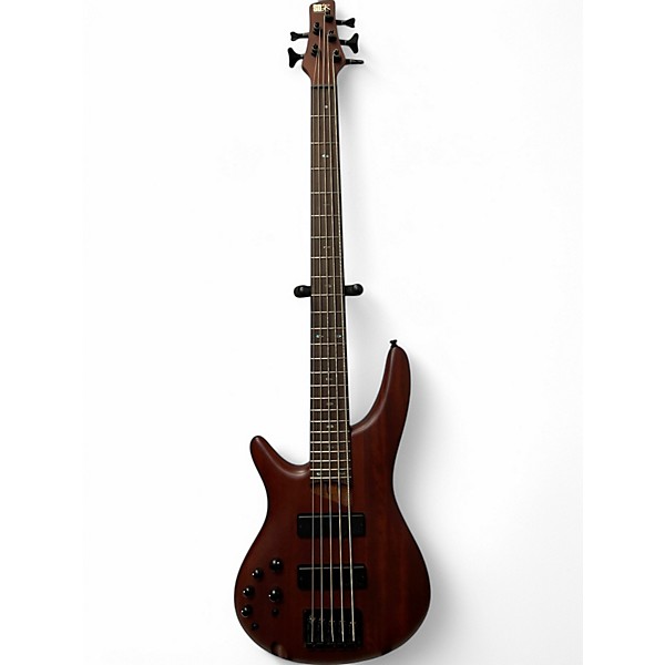 Used Ibanez SR505 5 String Left Handed Natural Electric Bass Guitar