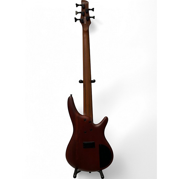 Used Ibanez SR505 5 String Left Handed Natural Electric Bass Guitar