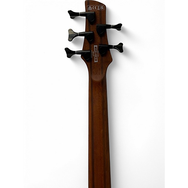Used Ibanez SR505 5 String Left Handed Natural Electric Bass Guitar