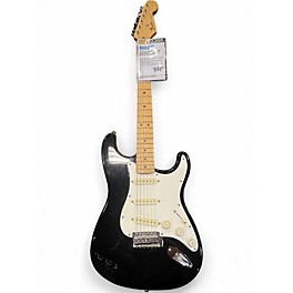 Used 1996 Fender Standard Stratocaster Black Solid Body Electric Guitar