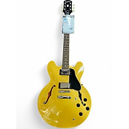 Used Epiphone ES335 Yellow Hollow Body Electric Guitar