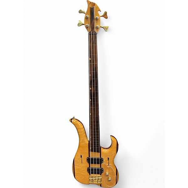 Used Linc Luthier Natural Electric Bass Guitar,Specials : American Fashion Style Bags On Sale