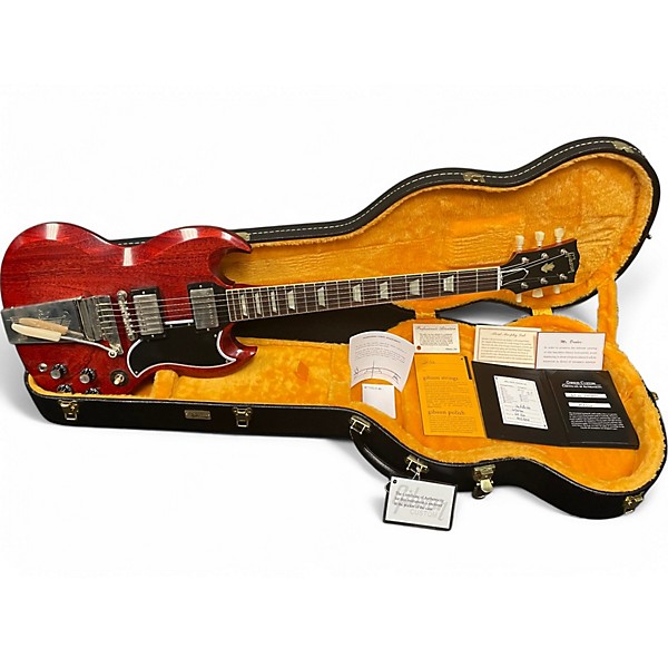 Used 2024 Gibson Gibson Custom 1964 SG Standard Reissue With Maestro Vibrola Cherry Solid Body Electric Guitar