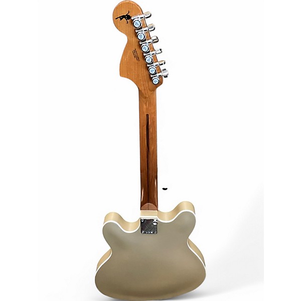 Used Fender TOM DELONGE STARCASTER  SATIN GOLD Hollow Body Electric Guitar