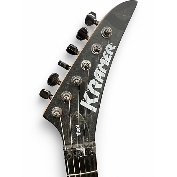 Used Kramer nite v matte black Solid Body Electric Guitar