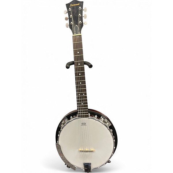 Used Savannah SB-106 Six-String Candy Red Burst Banjo
