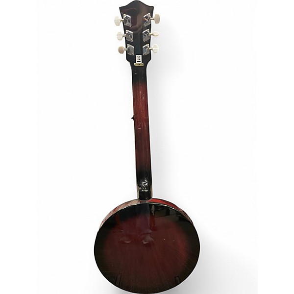 Used Savannah SB-106 Six-String Candy Red Burst Banjo