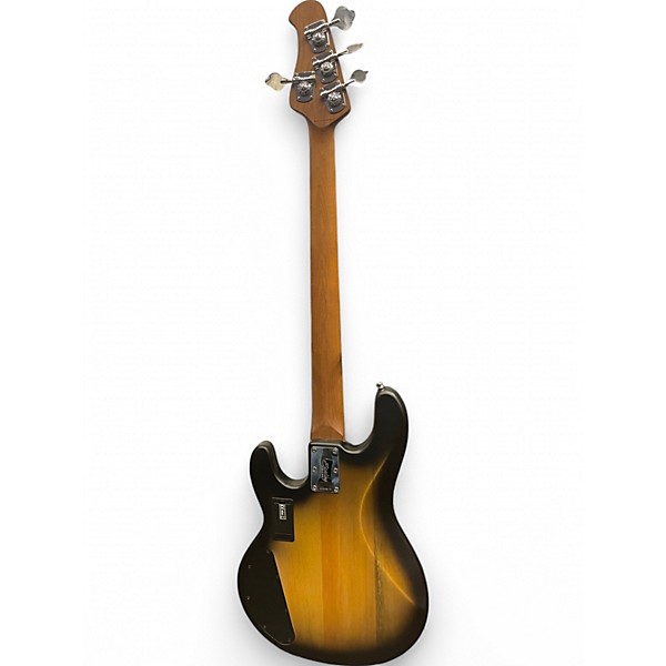 Used Sterling by Music Man Ray34 HH Natural Burl Satin Electric Bass Guitar